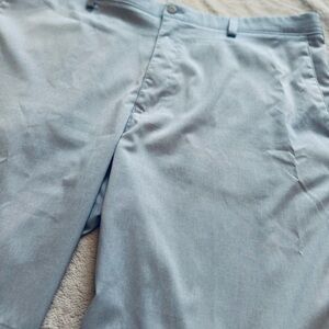 PGA Tour Light Blue Golf Shorts with Comfort Waist Size 40